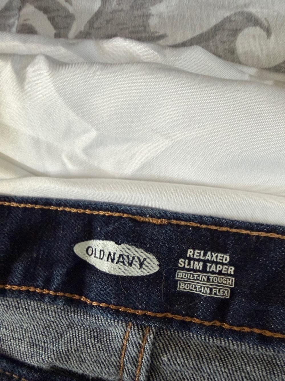 Old Navy Dark Blue Relaxed Slim Taper Jeans